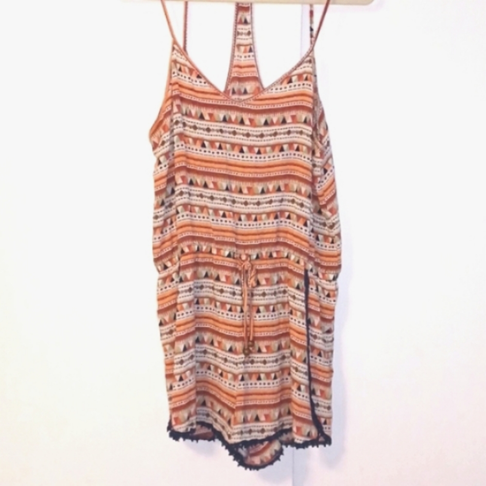 Free Press 100% Rayon Embroidered Romper in Size M